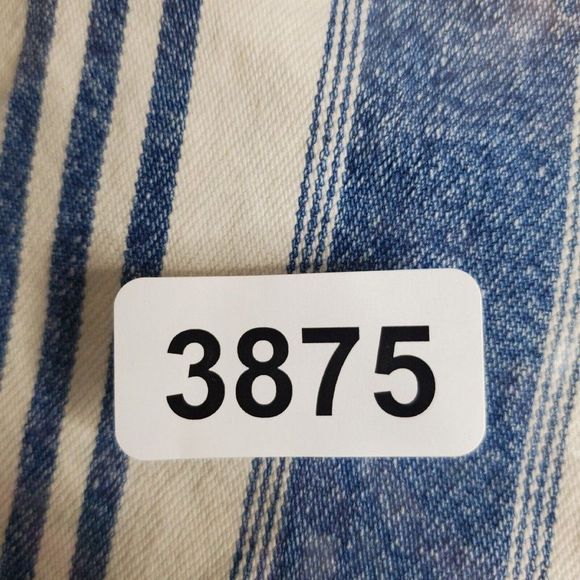 Vintage Striped Shorts 16 Womens Denim Forelli USA Mom Jorts Cotton 90s Wide Bag - Picture 13 of 13